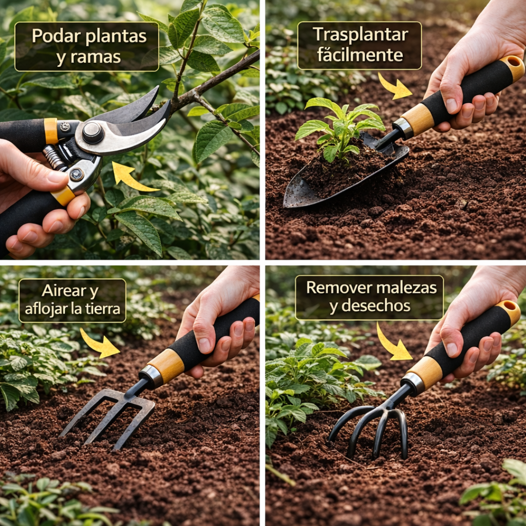 Kit Jardiner&iacute;a 4 en 1